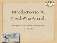 Intro to R/C Aircraft